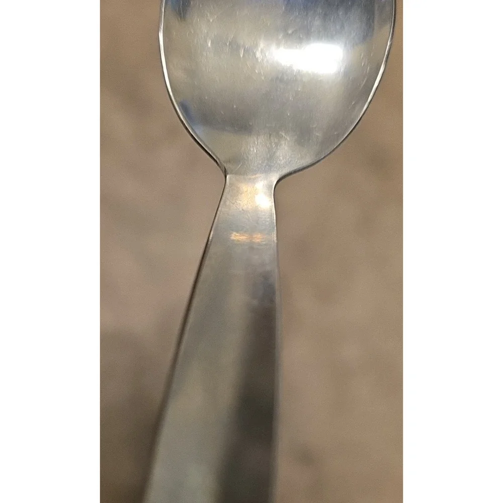 Set of 3 Sugar or Sauce Spoons Silver-plated